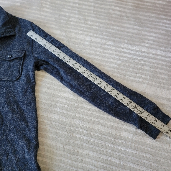 Lucky Brand Mens Long Sleeve Button Front Rugby Sweater Shirt Size Small - Picture 5 of 6